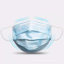 in Stock Non-Woven Disposable Face Mask 3 Ply Face Mask Disposable with Tie-on Bfe99%